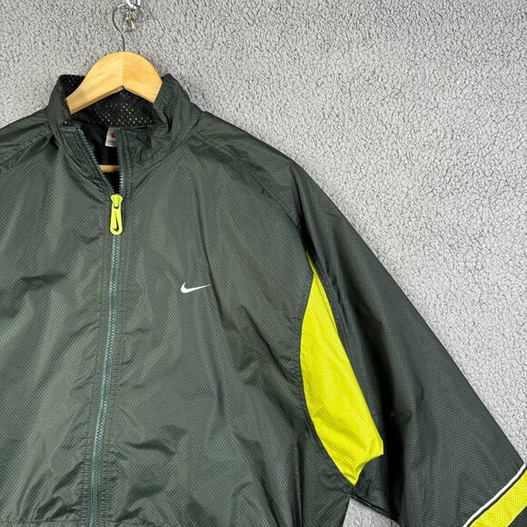 Nike Jacket Women’s Size Medium Green Vintage Classic Loose Fit Wind Breaker - Picture 8 of 16